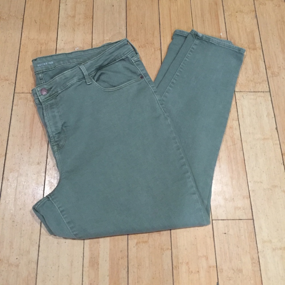 Olive colored old navy jeans